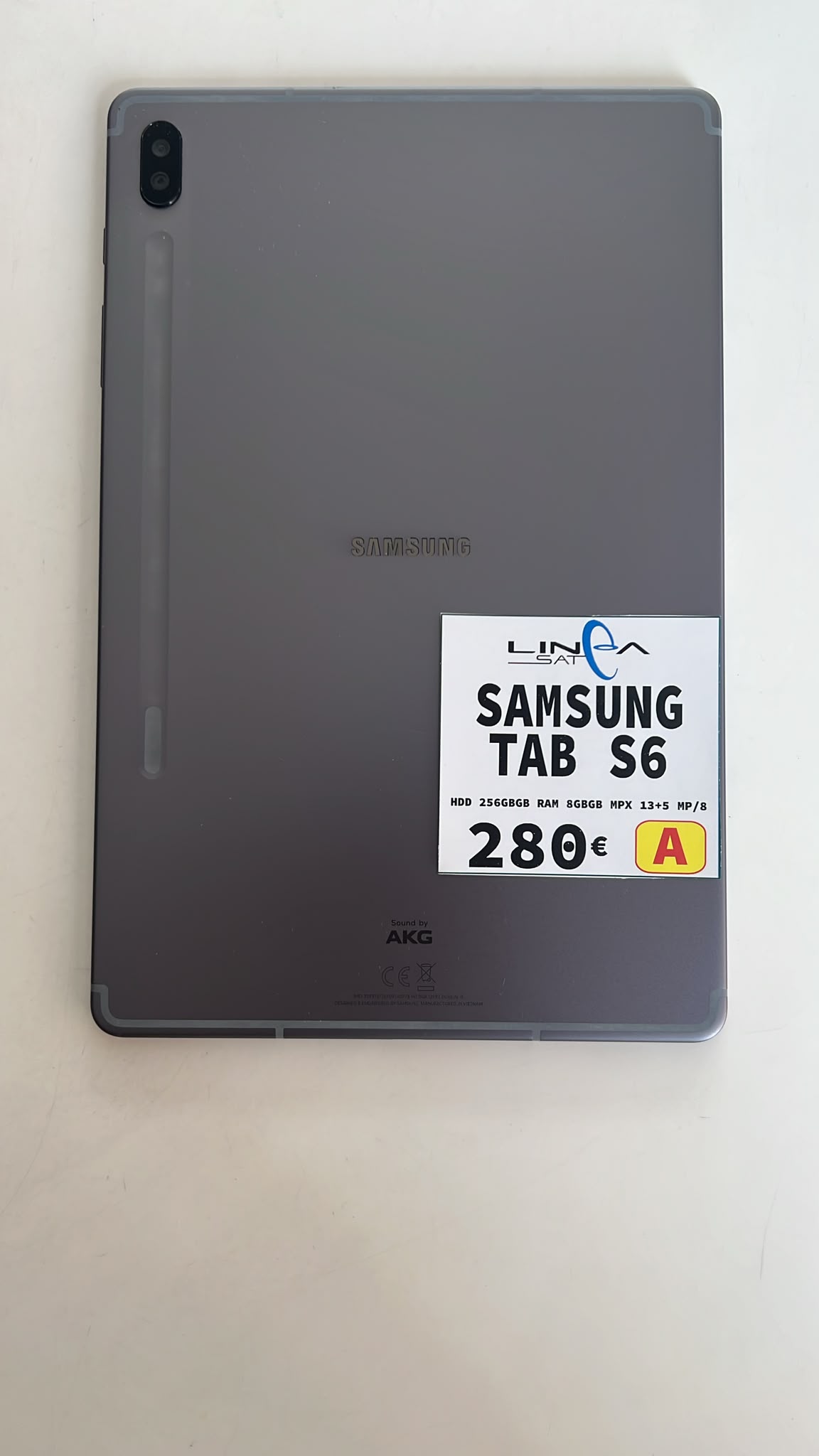 SAMSUNG GALAXY TAB S6 256 GB BLACK